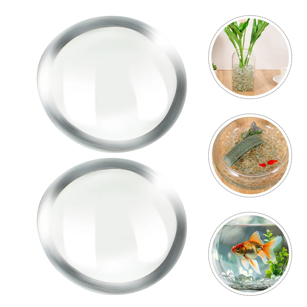 

200 Pcs Beads Aquarium Stone Glass Clear Rocks Fish Tank Diy Stones Decor Craft