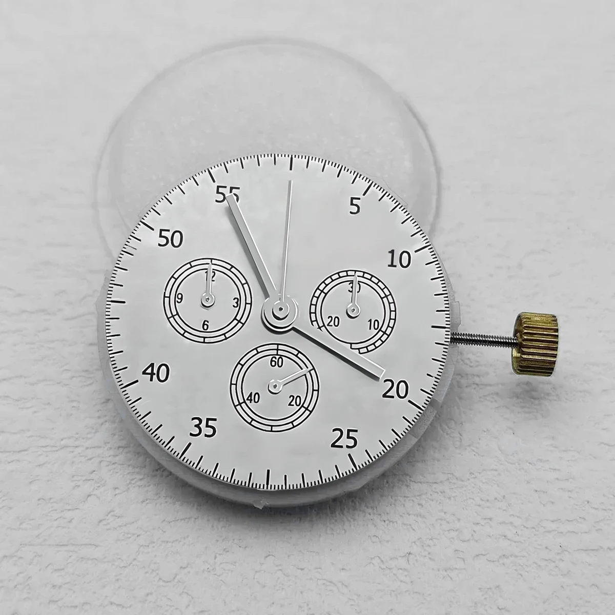 حركة الساعة الأوتوماتيكية 3.6.9 كرونوجرباه لحركة آسيوية 7750 حركة إصلاح بديلة ميكانيكية لـ 7753 بدون تاريخ