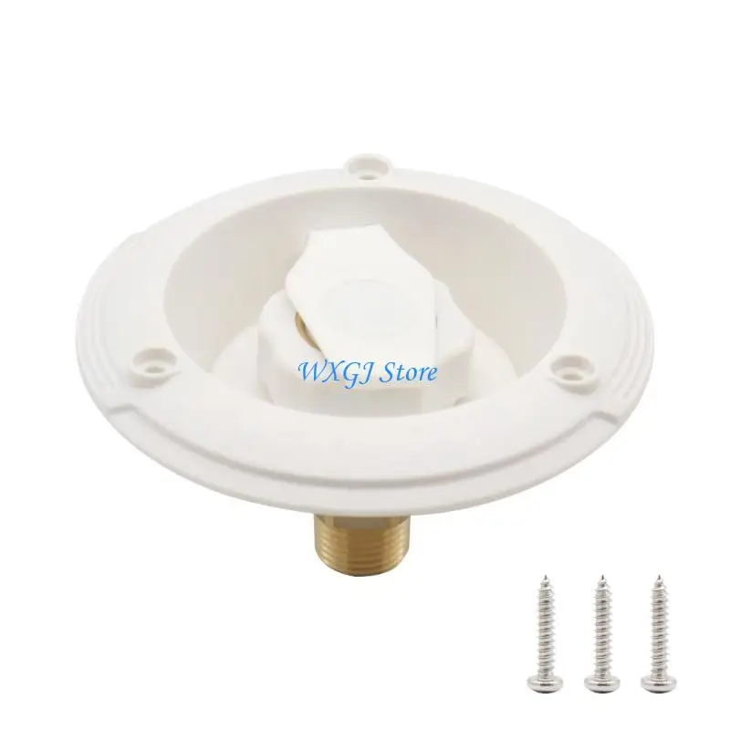 

37JE Campers Water Filler Neck Large Diameter Brass ABS Leakproof Quick Installation