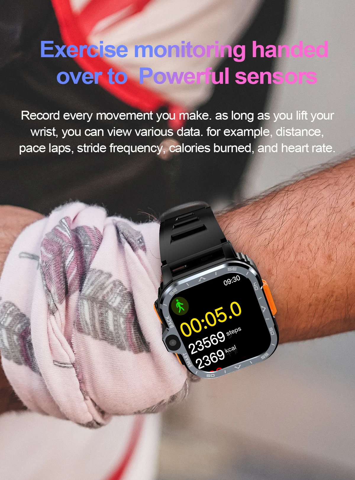 Pelacak Aktivitas Kebugaran 2024 dengan Berbagai Mode Olahraga/Jam Tangan Pintar Pedometer Denyut Jantung/Tidur (Menjawab/Membuat Panggilan)