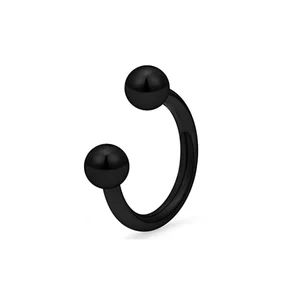 Anel de argola labial de aço cirúrgico ferradura cúbica de cristal, brinco de cartilagem, piercing Daith Septum, Barbell, 16G, 1 9Pcs 8 principais vendas aneis aço cirurgico - №2