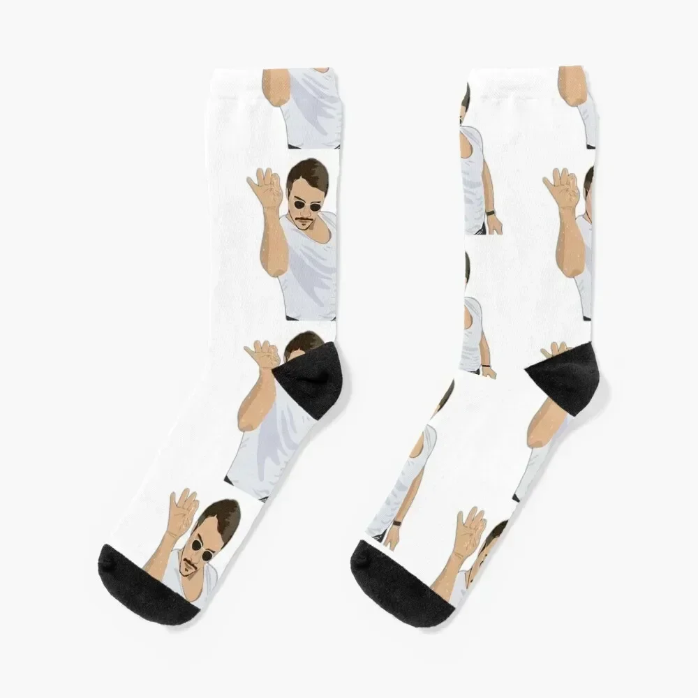 

salt bae Socks sport christmas gifts Climbing with print Men Socks Luxury Brand Women's