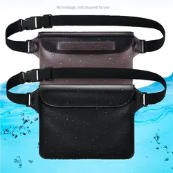 Waterproof Swimming Bag Ski Drift Diving Shoulder Waist Pack Bag Underwater Mobile Phone Bags Case Cover For Beach Boat Sports