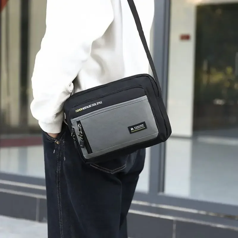 

Новая модная сумка через плечо, мужская сумка, повседневная сумка через плечо, ткань Оксфорд, сумка для мобильного телефона, деловая сумка, мужская сумка, небольшой рюкзак