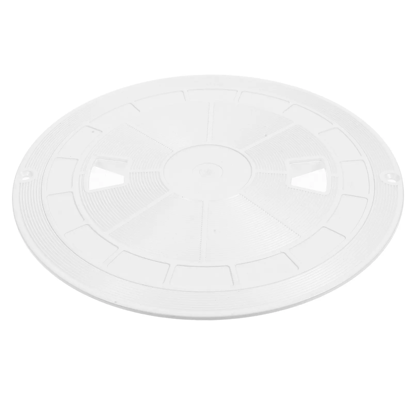 Long-Lasting Pool Skimmer Deck Cover Round Lid Replacement for All Pool Sizes ABS Construction Debris Barrier Water Splash