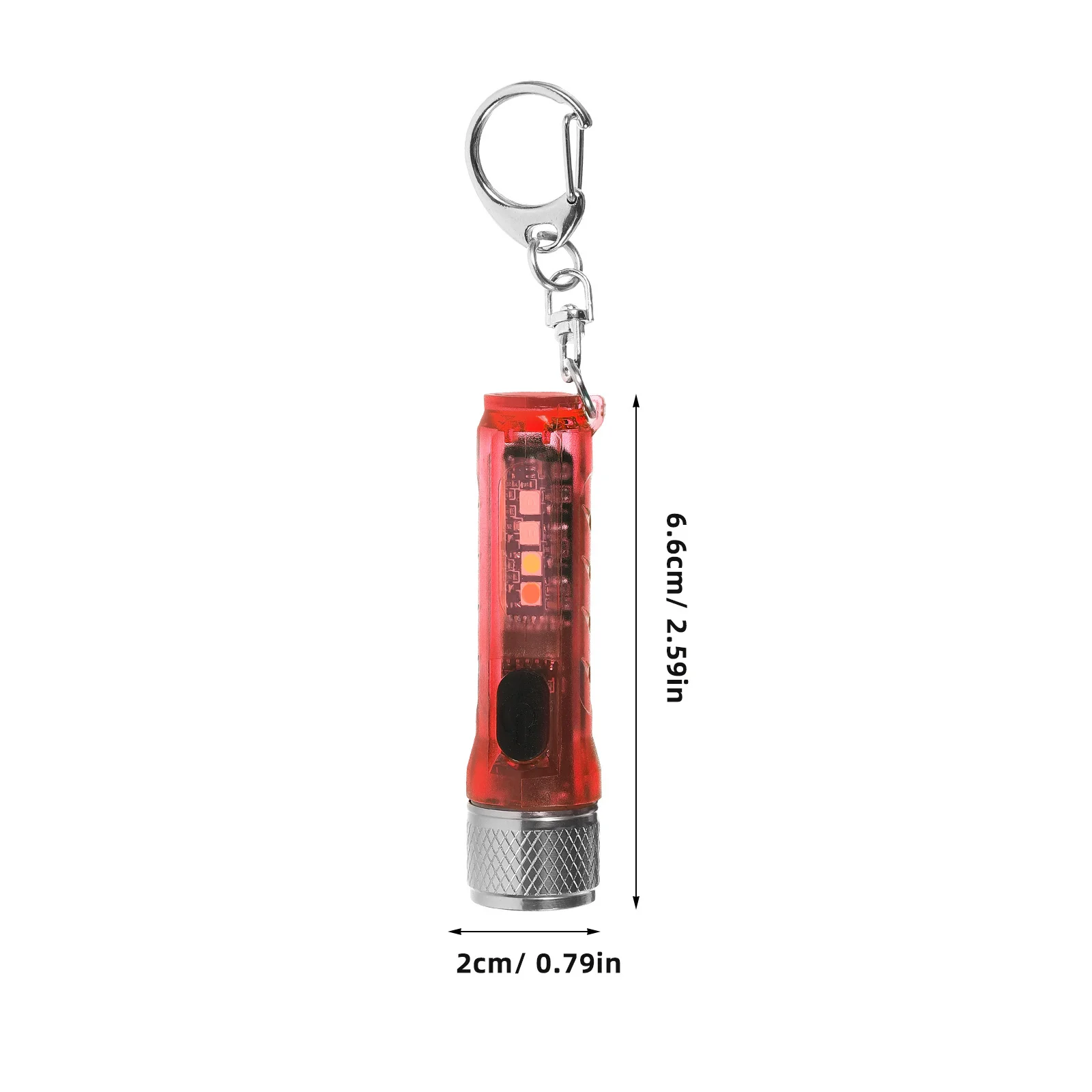 Mini Flashlight Keychain Rechargeable Powerful High Lumens for Travel Camping Hiking Multipurpose LED Light Mini Flashlight