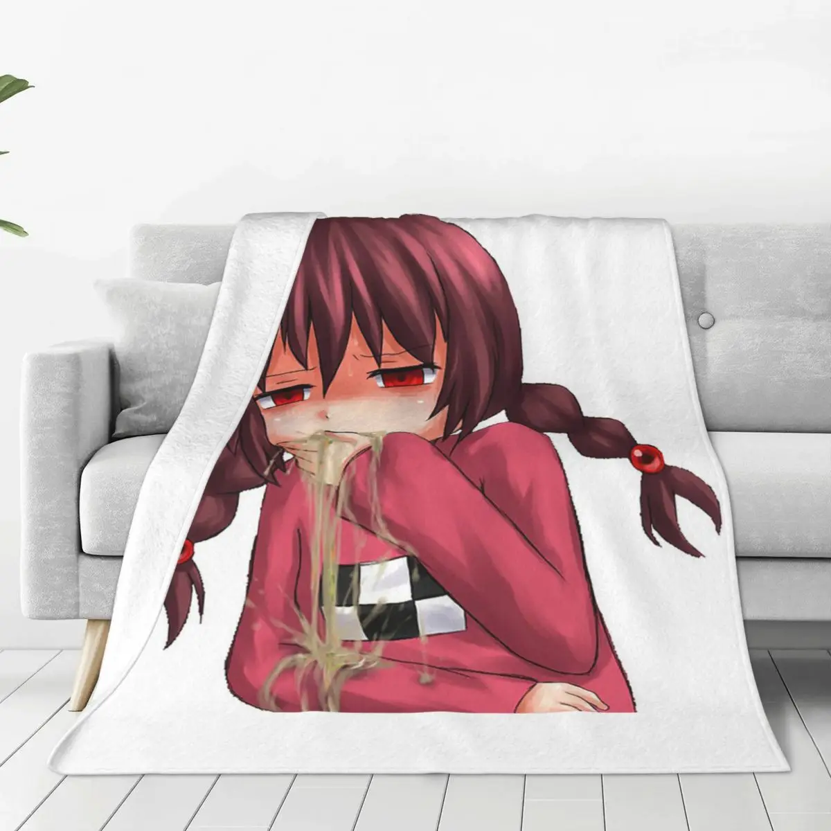 Game Yume Nikki Madotsuki Vomit Blankets Soft Warm Flannel Throw Blanket Bedspread for Bed Living room Picnic Travel Home Couch