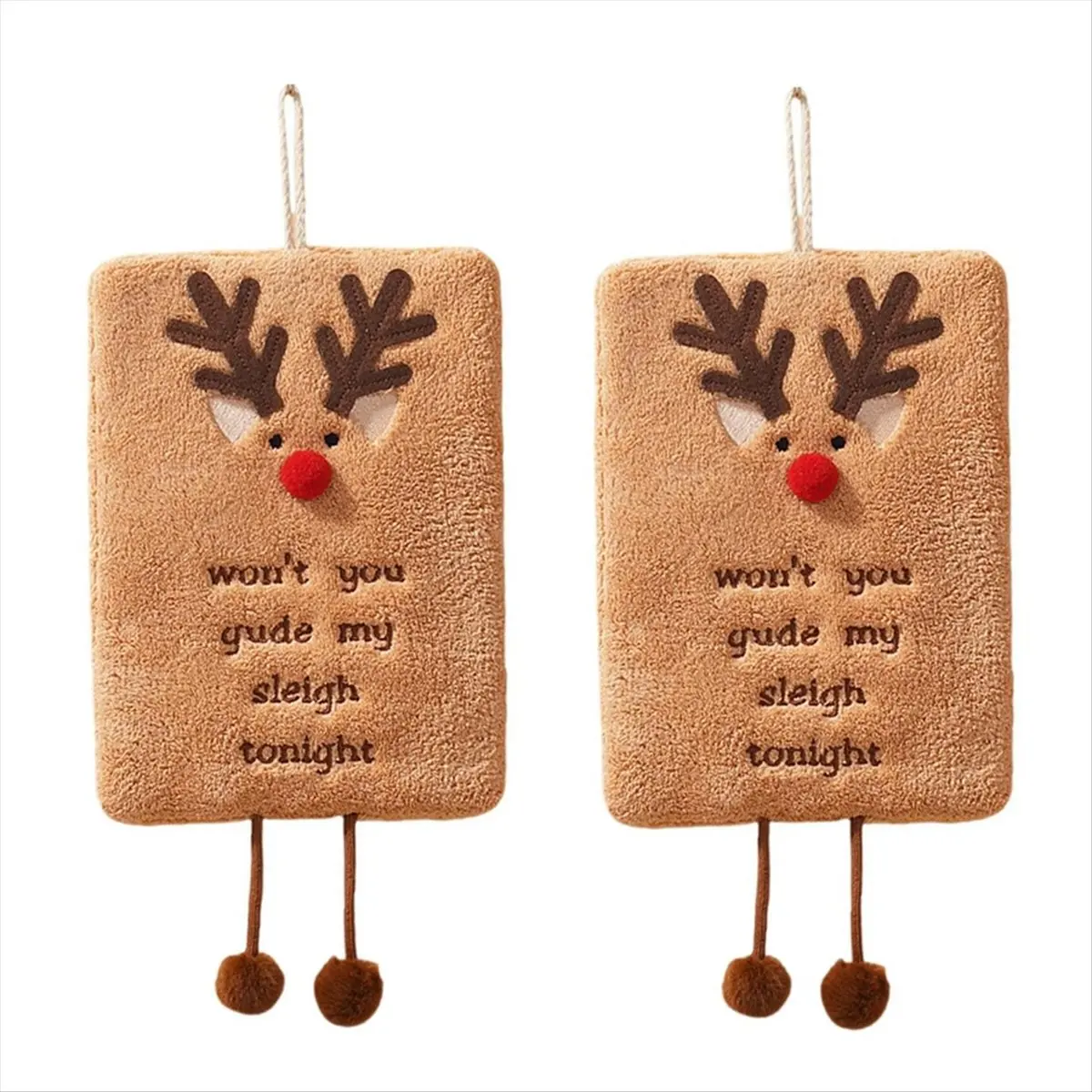 【POPULAR PICK】Kitchen Towel Bathroom Towel Absorbent Cute Dry Towel Holiday Cartoon Wipe Towel Kitchen Dress Up