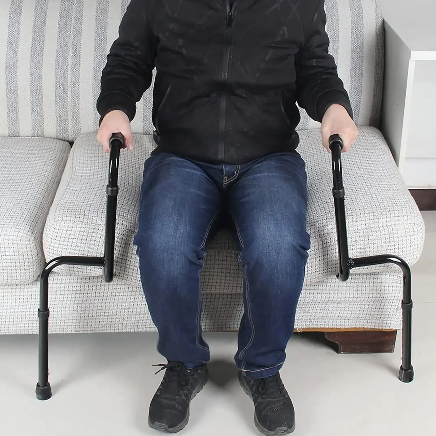 Chair Stand Assist Portable Adjustable Mobility Standing Aid Rail for Couch, Chair, Sofa, Universal Chair Lift Assist Handle Saf
