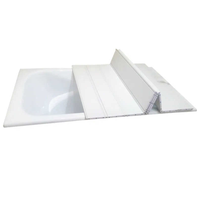 Folding dust-proof insulation cover plate for bathtub, bathtub platform, bathtub soaking bracket, non perforated partition, bat