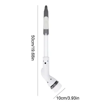 Elektrický kartáč na čištění koupelen s 5 vyměnitelnými kartáčovými hlavicemi, drhne se do sprchy a na dlaždice v koupelně 10 nejlepší prodej elektrický kartáč na čištění - №6