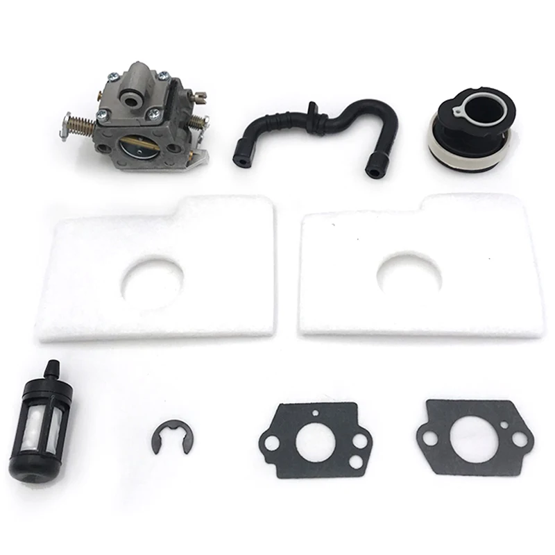 KYCOR-Carburetor Intake Manifold Fuel Air Filter Line Hose Gasket For MS180 MS170 018 017 MS 180 170 Chainsaw Part