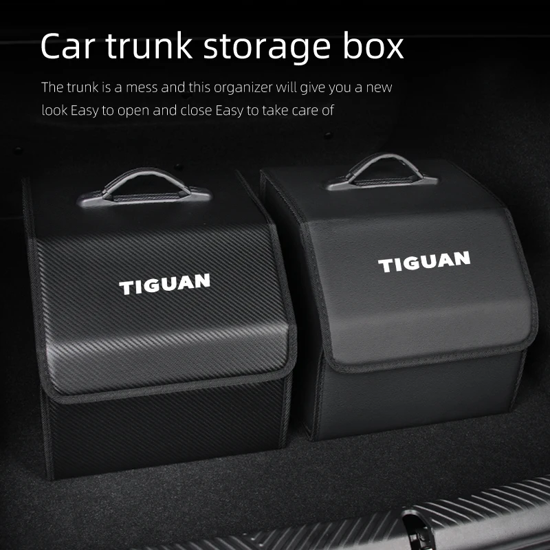 Car Trunk Storage Box Organizer Stowing Tidying Container Bag For Volkswagen VW Tiguan Jetta Polo Golf Passat Scirocco Touareg