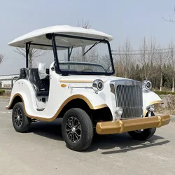 2024 Latest Design Metal Frame Classic Car Hot Selling Electric Golf Cart With Remote Control