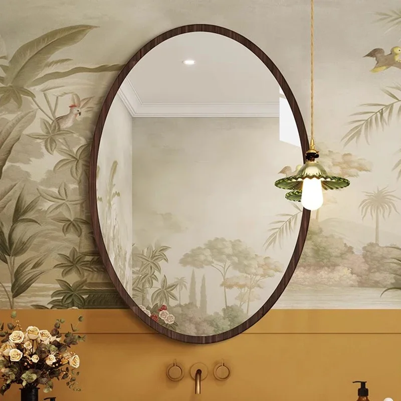Espelhos de chão para banheiro, espelho dourado, grande luz de vestir, mesa de maquiagem, design moderno, ornamentos, vida de corpo inteiro