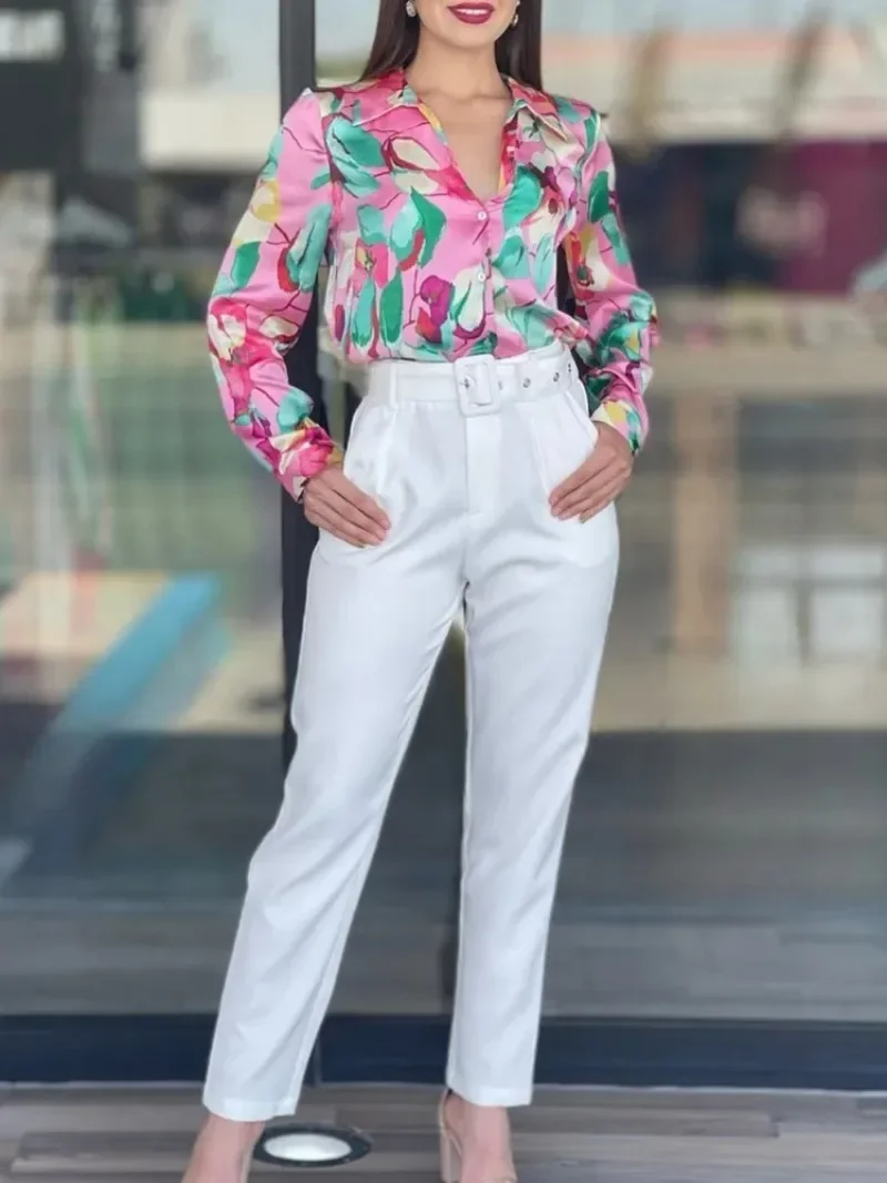 2 ชิ้นผู้หญิงชุด Dashiki แอฟริกันใหม่มาถึงฤดูใบไม้ผลิฤดูร้อนการจับคู่ชุด 2 ชิ้นชุดด้านบนและชุดกางเกงชุดเสื้อผ้า