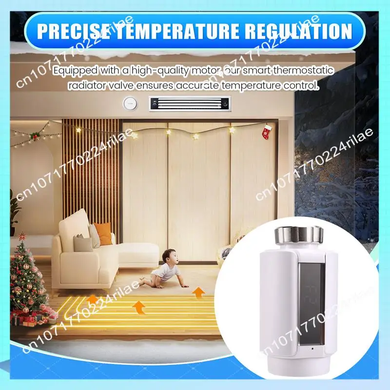 A17Z Tuya Zigbee Умный термостатический клапан радиатора Автоматический Wi-Fi клапан контроля температуры поддерживает Alexa