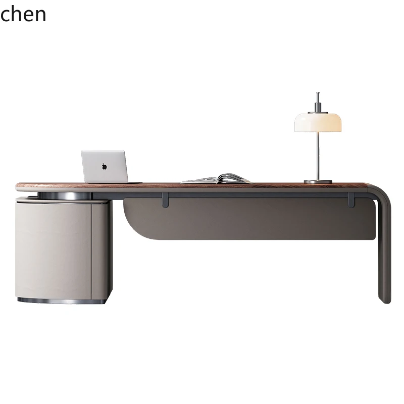 HT desk solid wood simple modern boss table high sense whole house with study desk