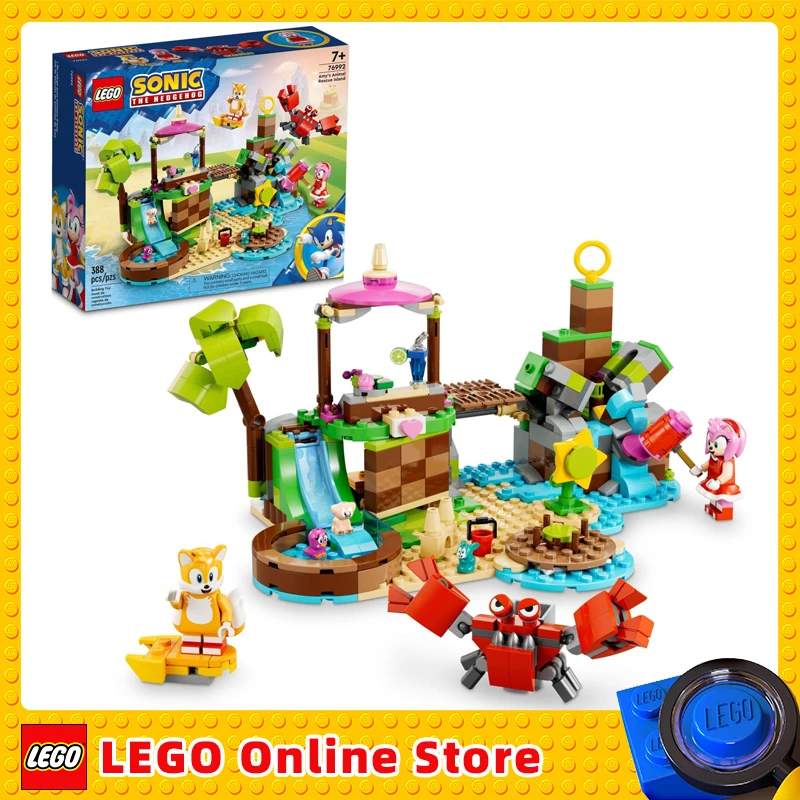 LEGO Sonic The Hedgehog Amy’s Animal Rescue Island 76992 Building Toy Set Sonic Adventure Toy with 6 Characters and Accessories