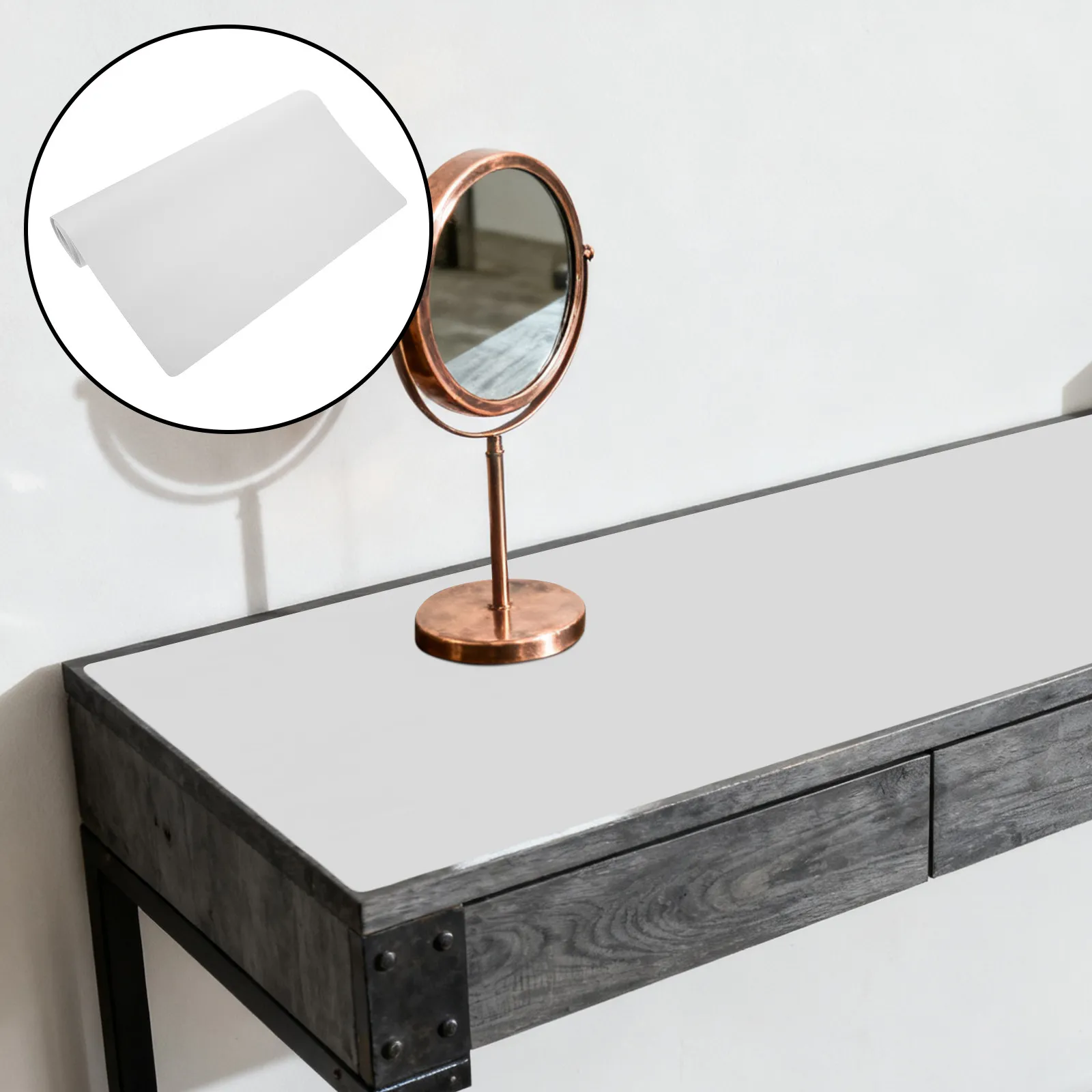 Vanity Table Protector Waterproof PU Makeup Mat Non-Slip Desk Pad for Dresser Top Makeup Vanity Desk Cover Oilproof Craft Table