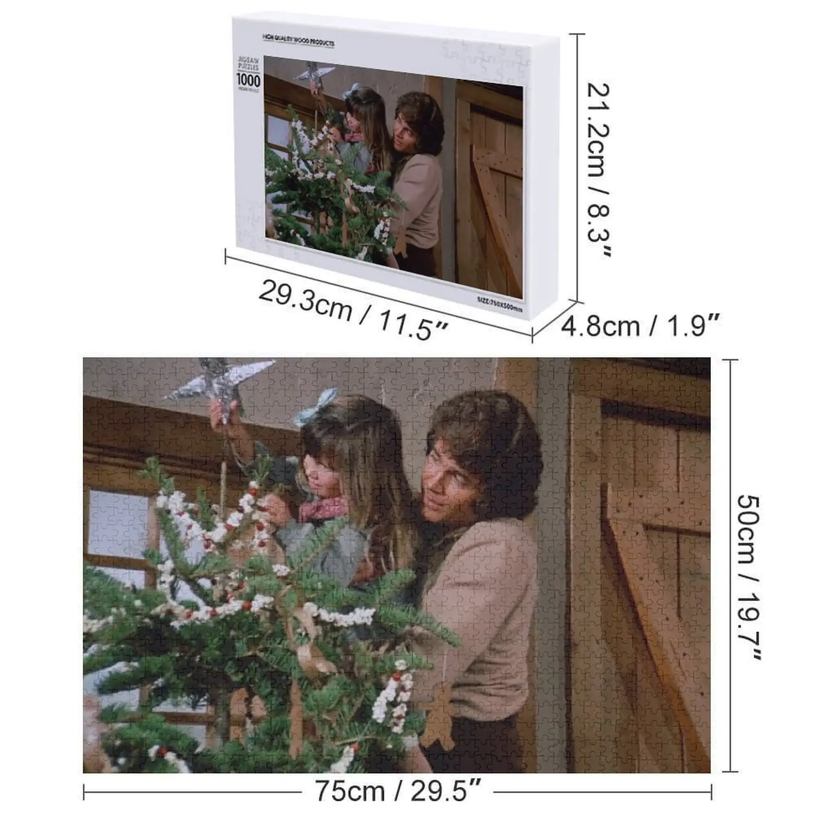 Carrie y Carlos en Navidad Rompecabezas Personalizado Personalizados para niños Rompecabezas