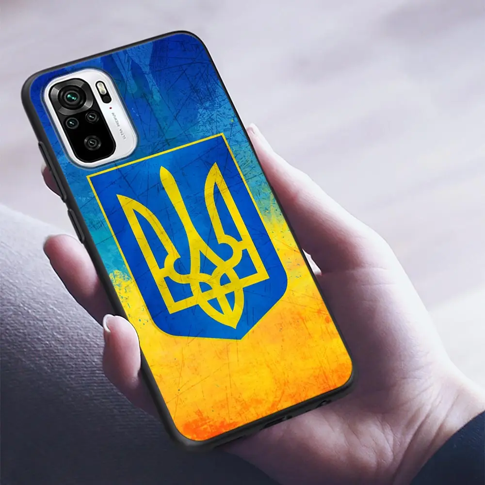 Case Fundas For Redmi Note 9 9S 9T 10 10S 11 11S 11T 8 8T 7 POCO M4 Pro Cases Silicone Cover Ukraine Ukrainian Flag