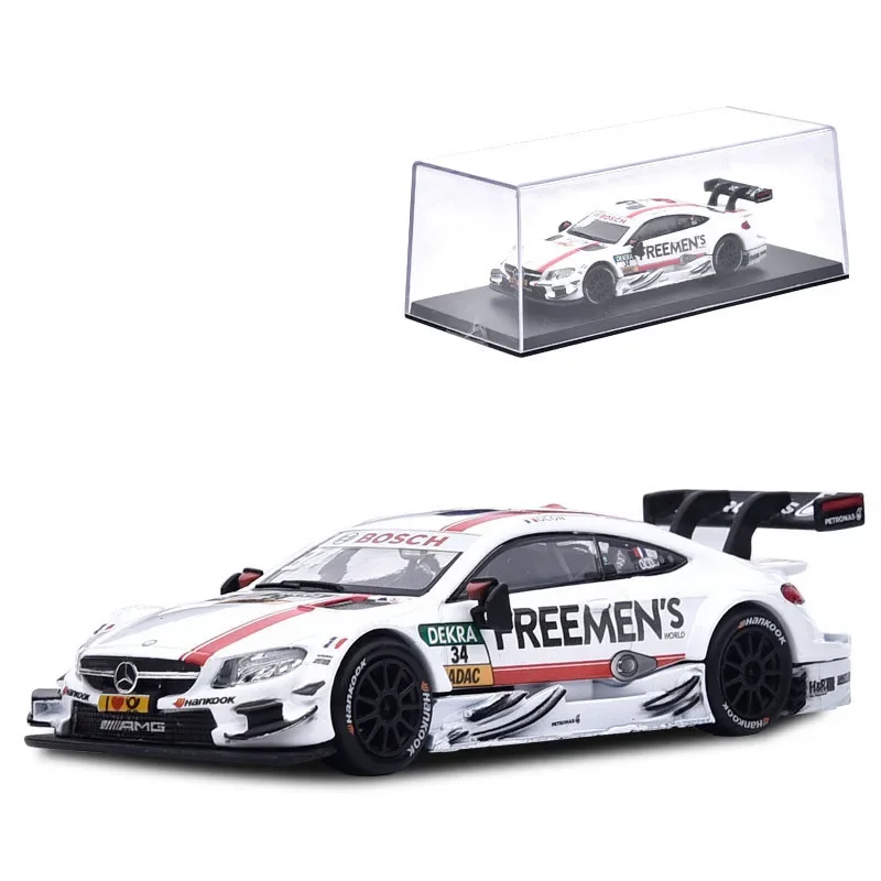 1:43 BEZN AMG C63 DTM  Racing Team Painting Replica Collections Simulation Toy Vehicles Model Alloy Pull Back Toy A58