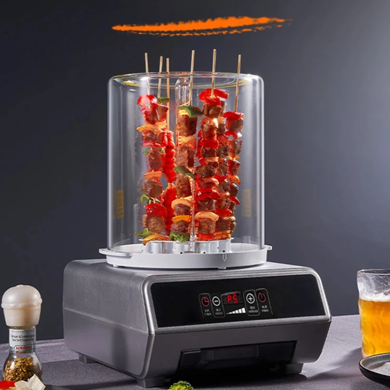 Automatic rotary skewer machine Smokeless electric oven for gluten baking