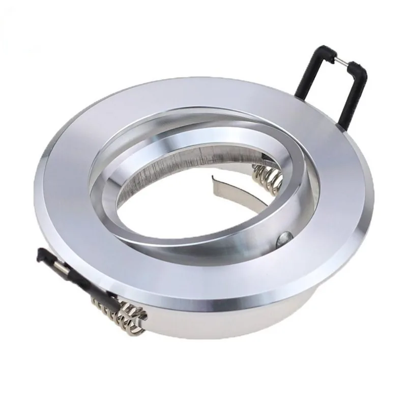 

Ceiling Light Round Recessed Led Fixture Holders MR16 GU10 LED Spot Lamp Frame Factory LED Golden Balck White Silver