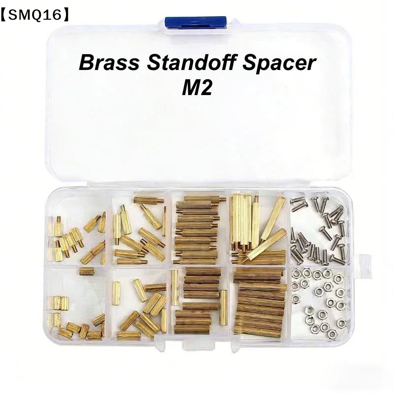 120pcs M3 Male Female Brass Hex Column Standoffs PCB Board Spacer Pillar with M3 Screw Nut for Electronic Components【SMQ】