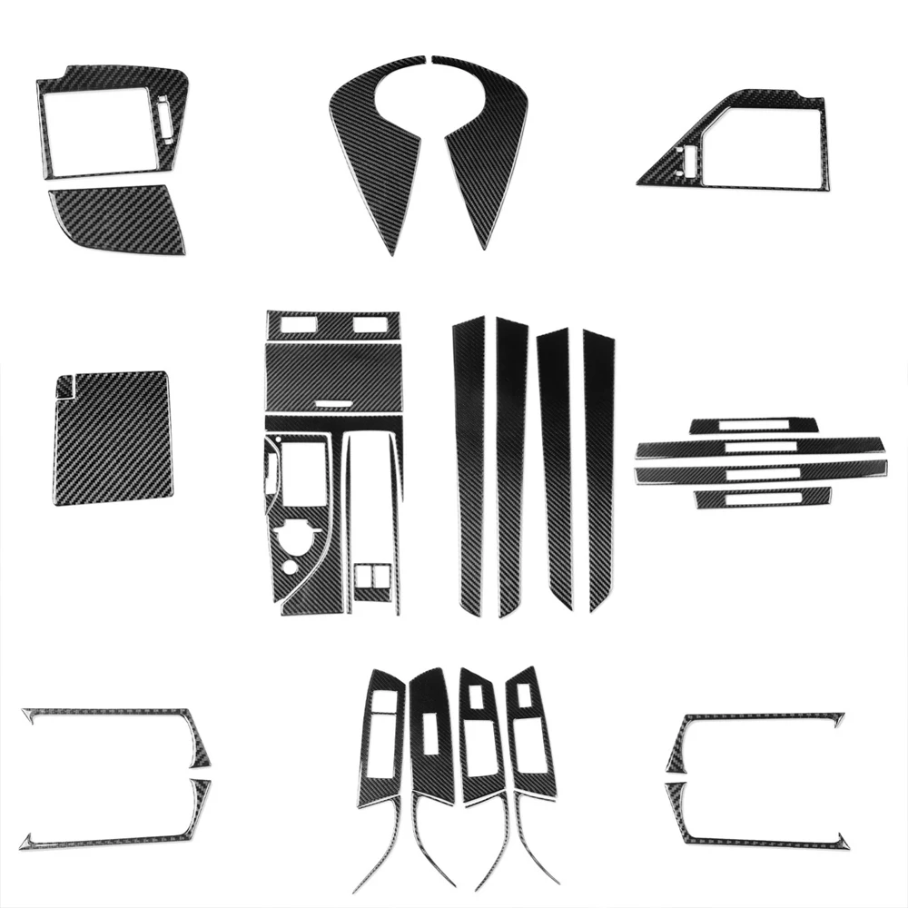 32Pcs Real Carbon Fiber Kits Full Interior Dash Gear Shift Trim For Lexus GS GS350 2012 2013 2014 2015 2016 2017 2018 2019 2020