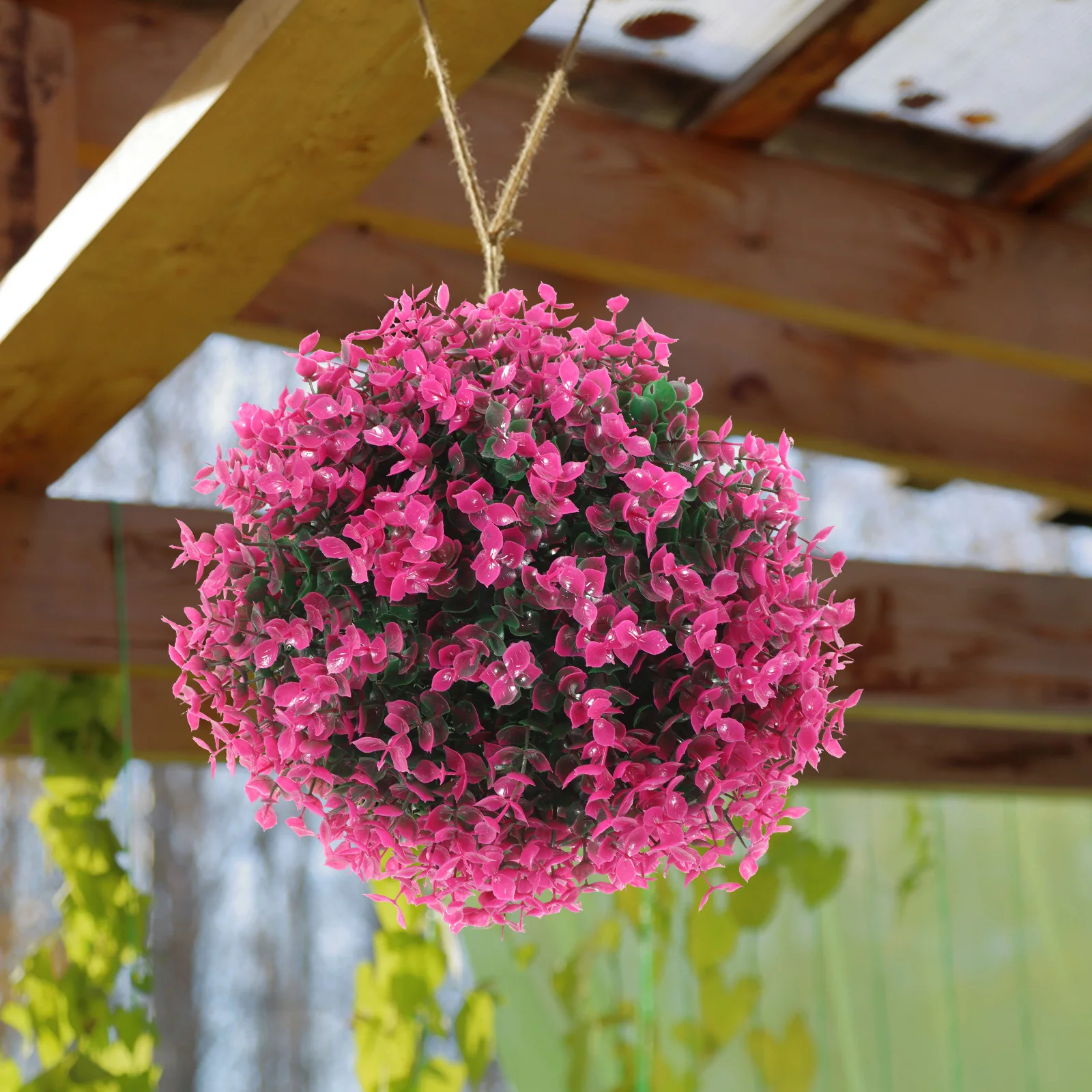

Grass Topiary Ball Decorative Ceiling Pendant Artificial Plant Green Leaf Hanging Ornament For Home Hotel Outdoor Party Wedding
