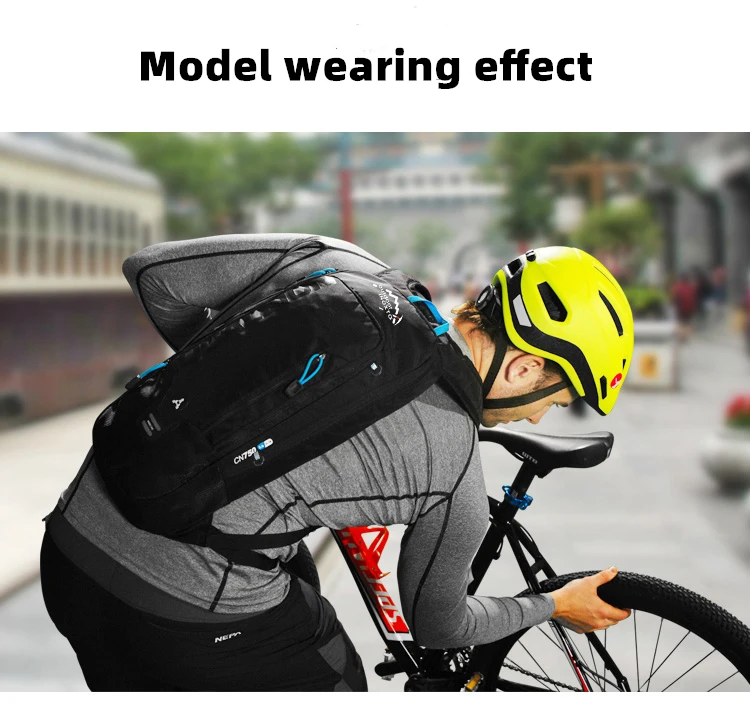 6L Radfahren Reflektierende Tasche männer Frauen Reiten Wasserdicht Atmungsaktiv Fahrrad Rucksack Laufen Im Freien Galle Mit 2L Wasser Tasche – Detail 3