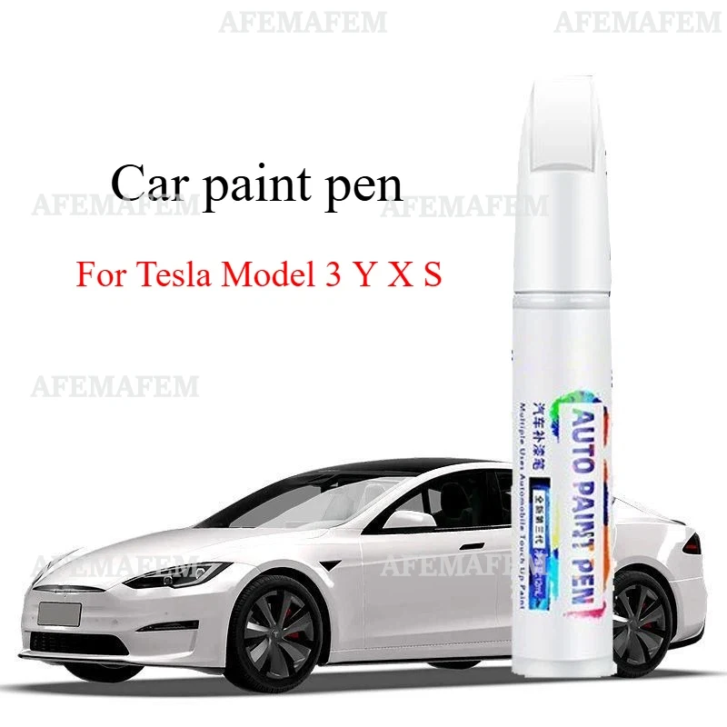 For Tesla Model 3 Y X S Refinish Pen Pearl White Obsidian Black Special Tesla Refinish Artifact Scratch For Car Scratches
