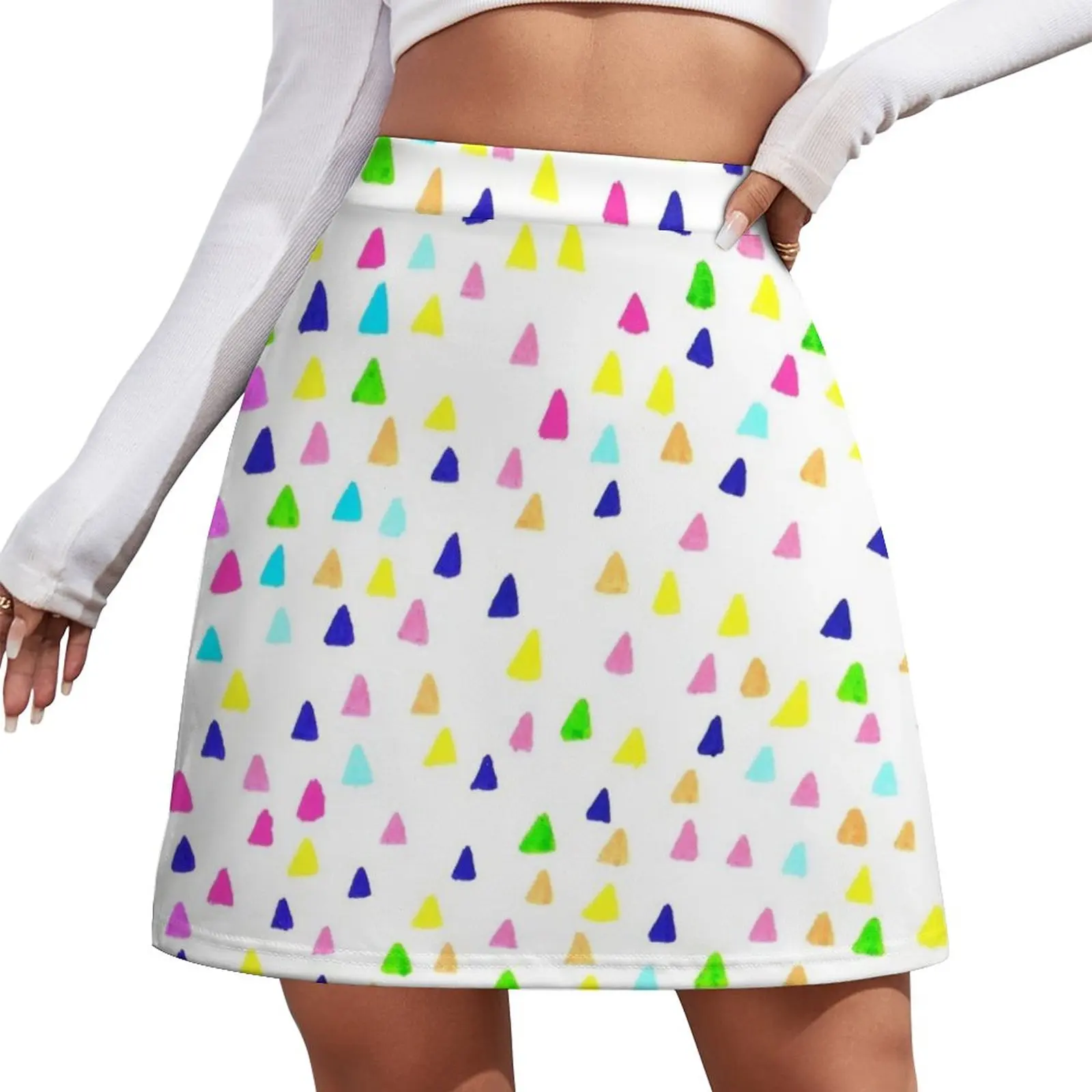 

TIny Little Mini Triangles Mini Skirt 90s vintage clothes luxury clothes women