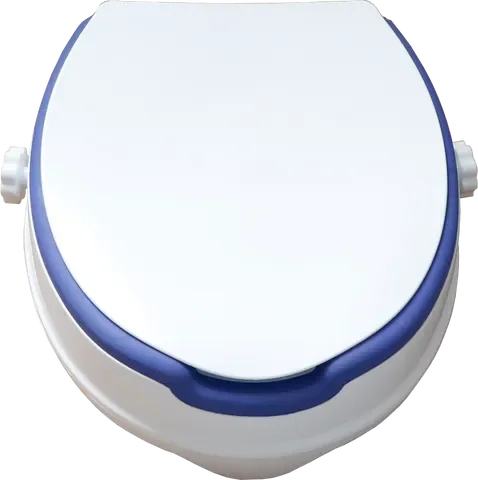 Assento sanitário elevado para deficientes elevado em PP durável de 4 polegadas para idosos com assento PU macio