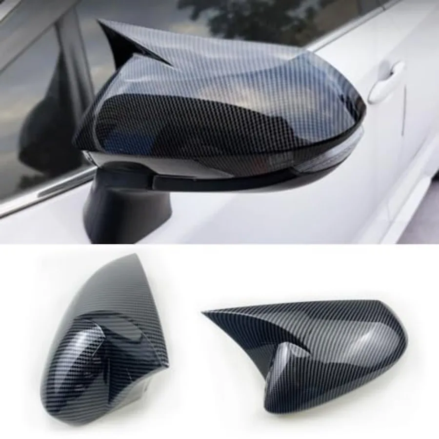 

Car Ox Horn Side Rearview Mirror Cover Wing Mirror Protect Decorate Covers Auto Exterior Decoration Accessories for Toyota Coro