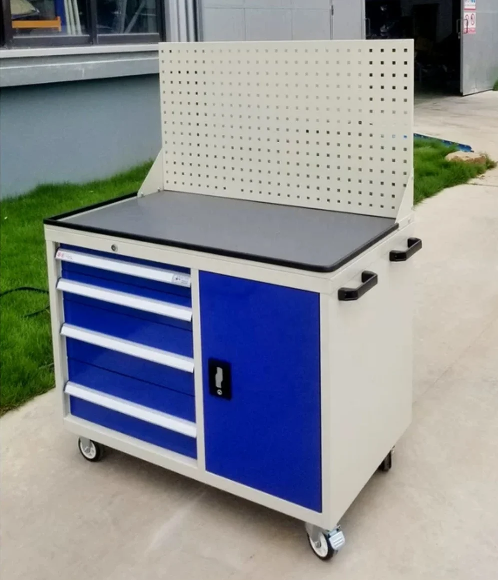 Steel Mechanic Garage Tool Box With Powder Glide Drawer Sheet Metal Fabrication Tool Cabinet