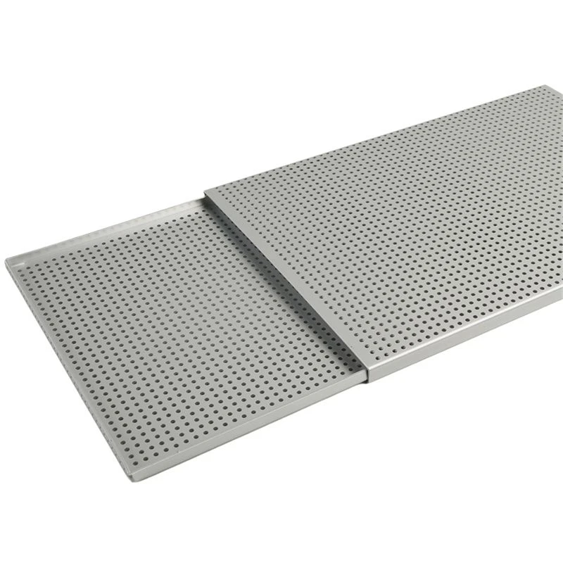 A67M-Durable Hard Anodized Aluminum Baking Tray For Puff Pastry, Anti-Expansion And Punched Design