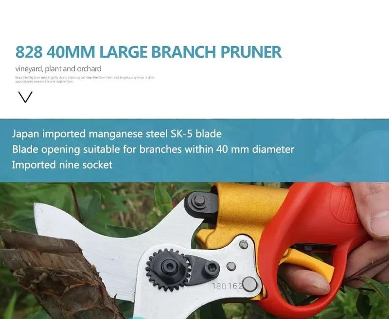 Battery Powered Pruning Shears Hand Cutting Tools Grape Garden Grafting Scissors - view 6