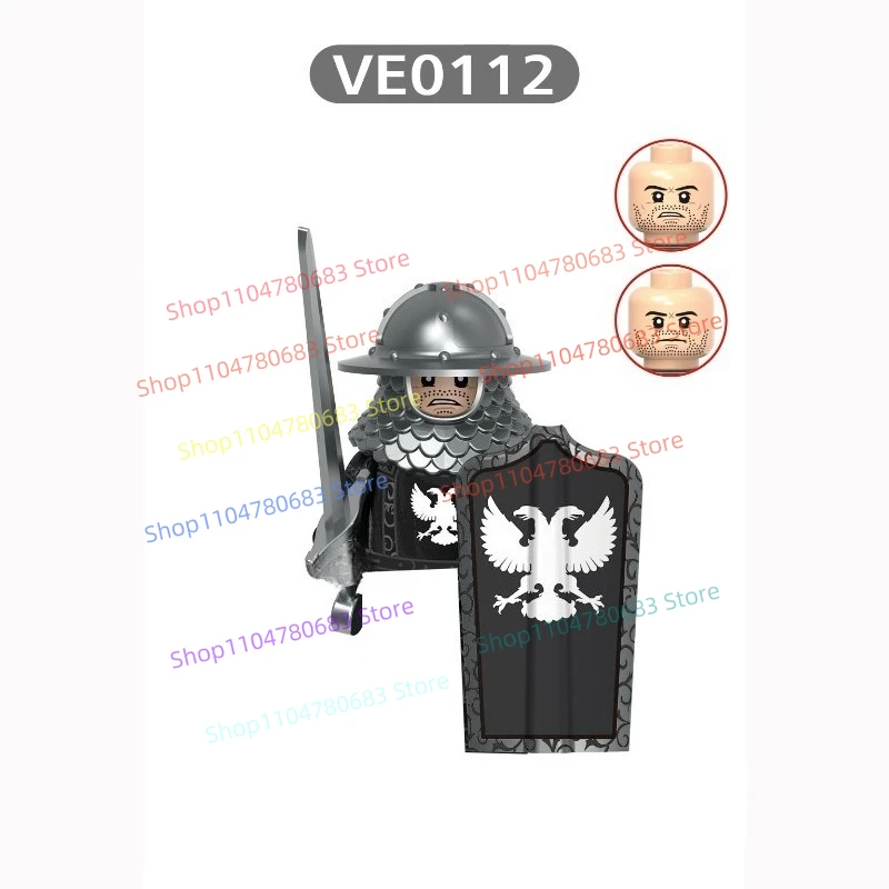 MOC طبعة جديدة بنة شخصيات صغيرة شخصيات صغيرة ألعاب القرون الوسطى هدايا العيد المقتنيات التماثيل الزخرفية