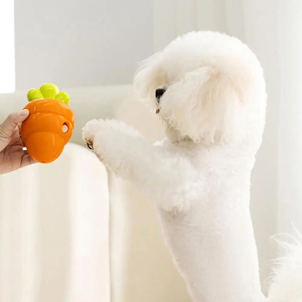 Pet Chew Toy Carrot-shaped Dog Toy Dog Chew Toy Puzzle Durable Strawberry-shaped Treat Dispenser Eco-friendly Slow for Small