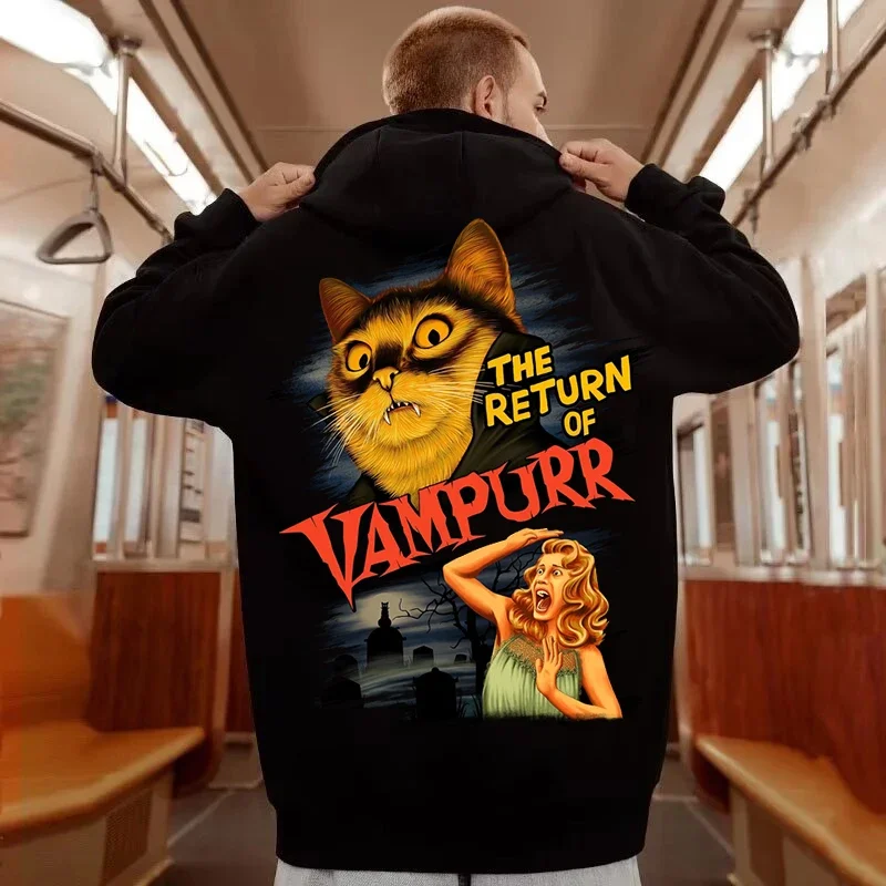 The Return of Vampurr Hoodie Sweatshirts Men Women Spring and Autumn Oversized Loose Pullover Harajuku Streetwear Anime Hoodie