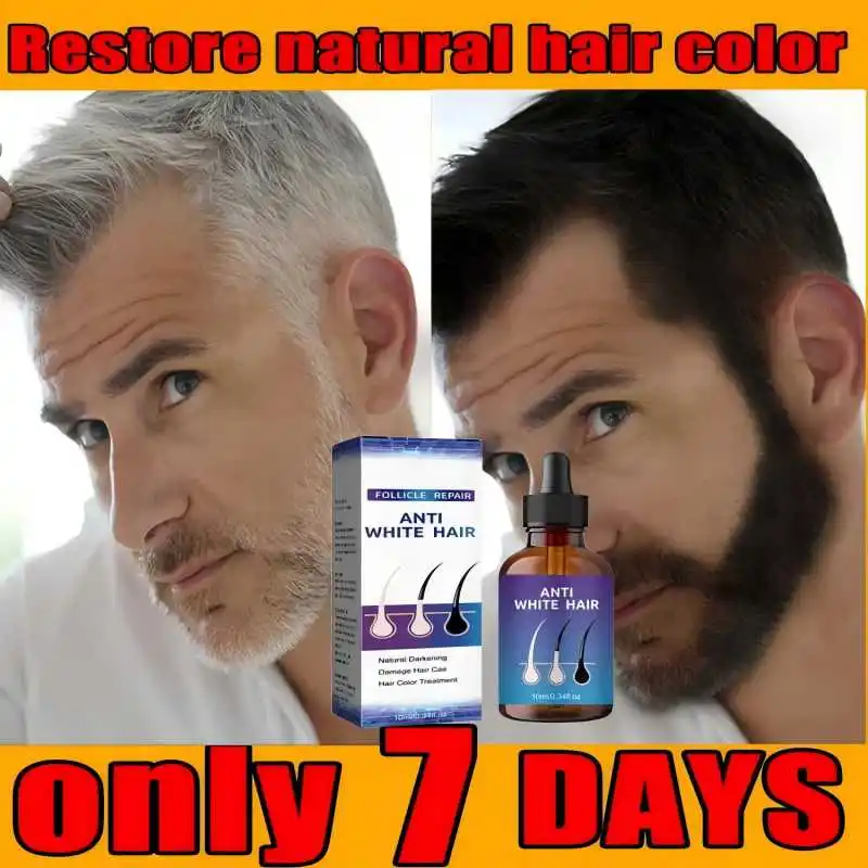 Natural Anti Gray Hair Serum - Repair White & Darkening Hair | Nourishing Hair Care Remedy