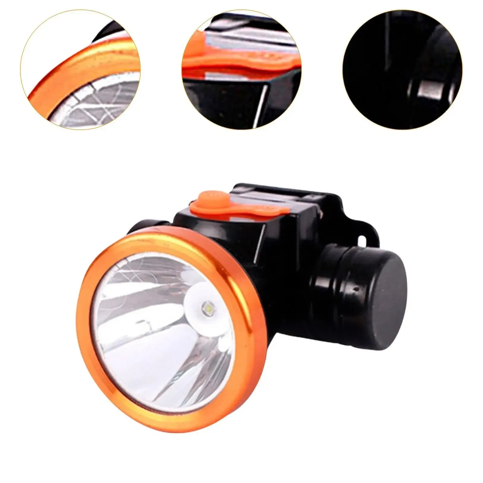Head Lamp Flashlight for Forehead Waterproof Sturdy Headlight Rechargeable Bright for Running Fishing Hiking Cycling Repairing