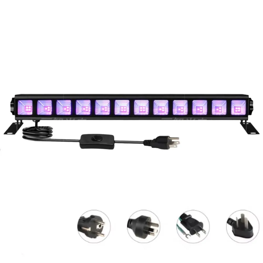 

395nm Blacklight LED UV Wall Washer Light 40LED Strips Concert UV Disco DJ Light High Light Transmittance