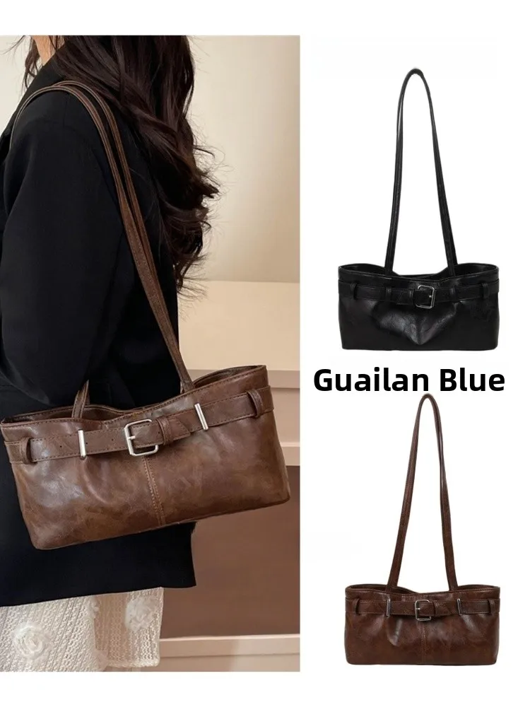 

Large Capaci Women's Bag Faionable Commuter Underarm Bag Retro All-Match 2025 New Sle Single oulder Bag for Work