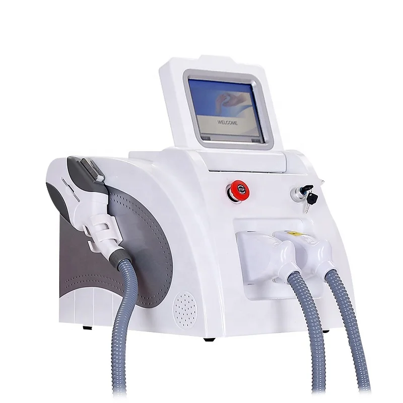 Painless 2 in 1 IPL hair removal and Q-switch Nd Yag Laser Tattoo Removal Machine