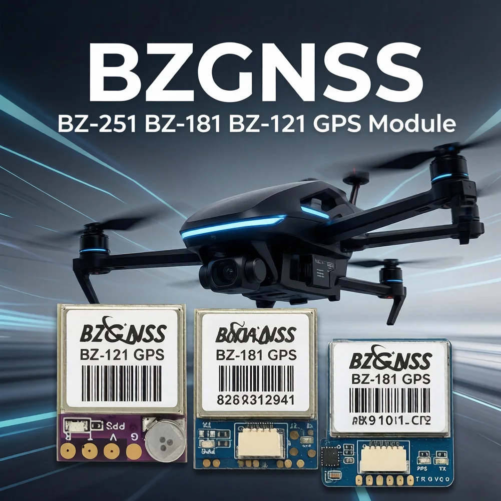 

BZGNSS BZ-251 BZ-181 BZ-121 GPS Module Dual Protocol FPV Return Hover F7 F4 Flight Control Fixed Wing Return Rescue Drone Parts