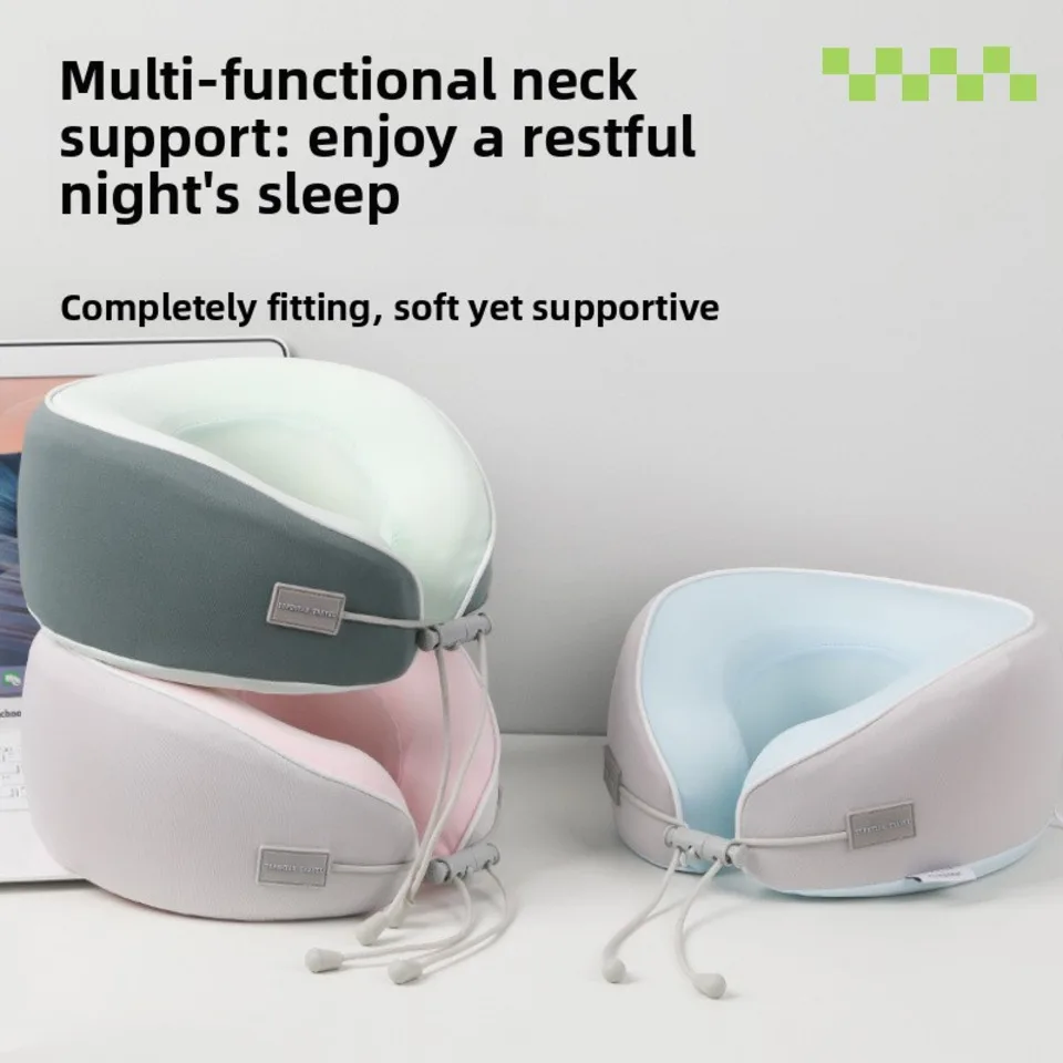 Long Haul Flight Cooling Travel Pillow Evolution U-shaped Cool Supportive Memory Foam With Airflow Vents Neck Pillow